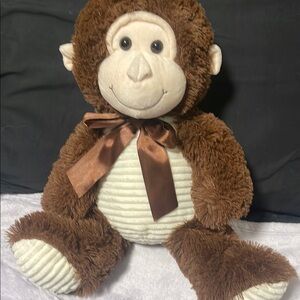 Adorable Brown Plush Monkey Toy